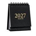 thumbnail image 1 of StlyGar Mini Desk Calendar 2026-2027, January 2026 to July 2027 19-Month Standing Flip Small Desktop Calendar with Twin Wire Binding & Stickers for Home Office & School, 1 of 6