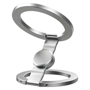 StlyGar Phone Stand, Dual Magnetic Ring Stand, Foldable, 360  Rotation, Desk Phone Stand, Compatible with MagSafe, for Home/Office/Travel/Gym