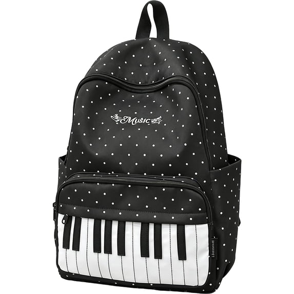 StlyGar Piano Backpack Whimsical Twee Backpack Y2k Cute Bookbag Medium Daypack Cutecore Supplies