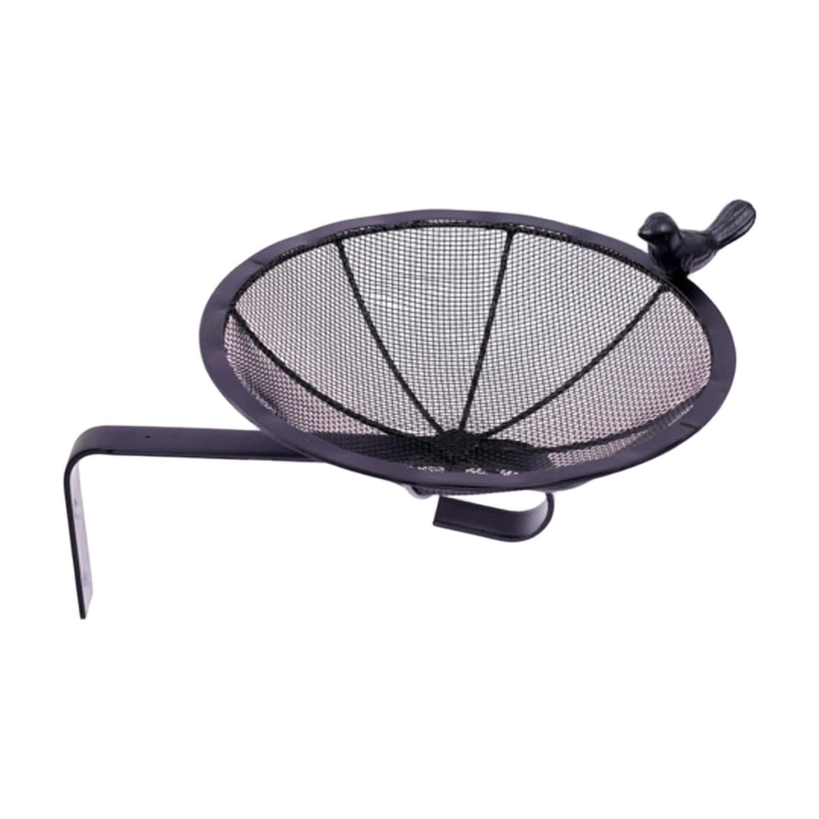 StlyGar Pole Mount Bird Feeder 8" Mesh Birdseed Tray for /Balcony/Porch Wildbird Feeding Large Clamp(3" ) Platform Bird Feeder