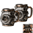 thumbnail image 1 of StlyGar Retro V6/V8 Engine Mug 3D Mechanical Coffee Cup with Pistons & Cylinders Stainless Steel & Resin Double Wall Thermal Car Mug for Car Enthusiasts, Gearheads Gifts Garage Road Trip V12*2, 1 of 8
