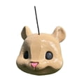 thumbnail image 1 of StlyGar Squirrel Head Feeder, Funny Animal Face Hanging Feeder for Outdoor Garden Mask Style Wildlife Feeding Station, Novelty Mouse Design, Easy-Fill Backyard Patio Decor, Weather-Ready Gift Khaki, 1 of 8