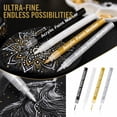 thumbnail image 1 of StlyGar Ultra Fine Tip Acrylic Paint Pens | Paint Pens Extra Fine Point 0.5 mm | For Black Paper, Ceramics, Rock Painting, Glass, Wood, Canvas, Metal, 1 of 9