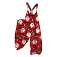 Stmxork Christmas Outfit Women Jumpsuits Spaghetti Strap Overalls Santa