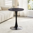 thumbnail image 1 of StnTalk 23.6" Bistro Table for Small Space, Round Dining Table with MDF Wood Top and Metal Pedestal Base, Modern Kitchen Table for Apartment Breakfast Nook, 1 of 8