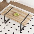 thumbnail image 1 of StnTalk 71" Large Dining Table for 6-8, Industrial Wood Grain Kitchen Table with Thick Tabletop and Metal Frame for Dining Room, 1 of 5