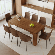 StnTalk Dining Table Set for 8, 9 Piece Dining Room Set, 71" Large Elegant Dining Table Set, Modern Luxury Kitchen Table Set for Gatherings