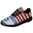 thumbnail image 1 of Stnd with Israel Jewish Peace Sign Shoes Sneakers Black Size 4.5, 1 of 7