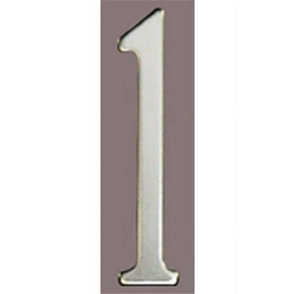 Stnls Steel Address Numbers - Stainless Steel - 3 Number - 1