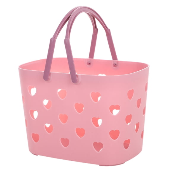 StoBays Plastic Shower Caddy Tote Basket with Handle, Multi-Color