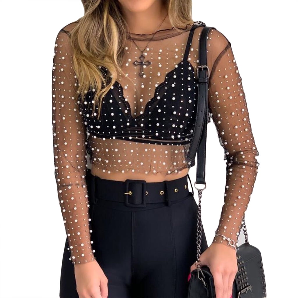 Sheer Festival Top, Ivory Lace Front Tie Top With Huge Bell