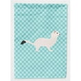 thumbnail image 1 of Stoat Short-Tailed Weasel Blue Check Flag Garden Size, 1 of 1