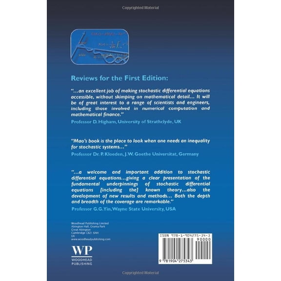 Pre-Owned Stochastic Differential Equations and Applications (Other)