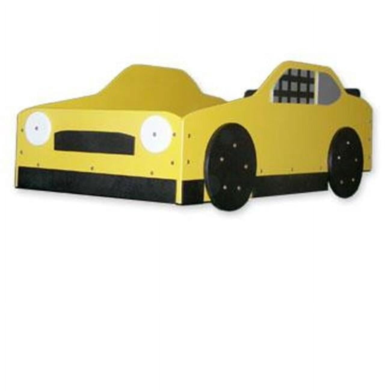 Stock Car Racer Bed Yellow