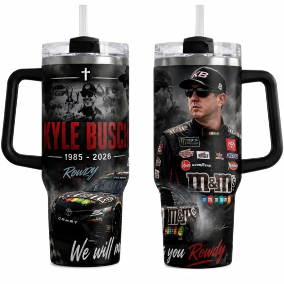 Stock Car Racing Washable Tumbler - 40oz/30oz Rowdy Number 18 Racing Fan Cup, Dark Stock Car Tribute Drinkware, Race Day Gift For Dad Car Lovers (Straw Not Included)