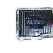 Stock Depth Transmission Pan Finned Steel Chrome - Powerglide