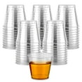 thumbnail image 1 of Stock Your Home 100 Pack - Mini Plastic Shot Glasses (1oz) Clear Disposable Cups for Jello Shots, Wine Tasting, Liquor, Whiskey, Pudding, Sample Cup for Halloween and Elegant Parties, 1 of 7