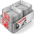 thumbnail image 1 of Stock Your Home Chafing Pan Set - 21 x 13 Full Size (5 Pack) - 9 x 13 Half Size (10 Pack) Rectangular, 1 of 2