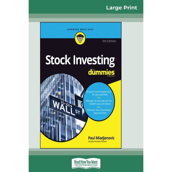 Stock Investing For Dummies, 5th Edition (16pt Large Print Edition), (Paperback)