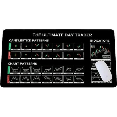 Stock Market Day Trader Gift Crypto Gift Trader Investor Gift Mouse Mat Large Gaming Pad for Mouse and Keyboard Mouse Mat Pad