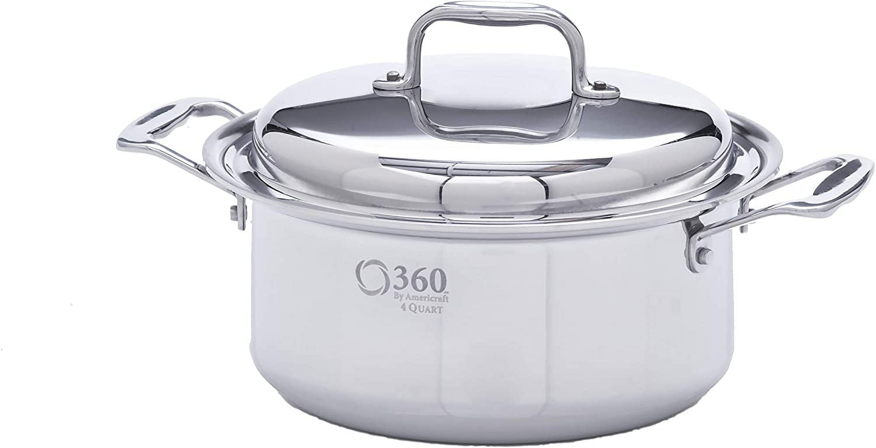 Stock Pot 4 Quart Stainless Steel Cookware Induction Cookware Hand