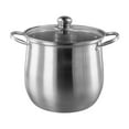 thumbnail image 1 of Stock Pot Extra Large Capacity Soup Pot 201 Stainless Steel Pot Can Steam And Cook The Cooking Pot Heats Up Quickly, 1 of 8