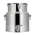 thumbnail image 1 of Stock Pot, Wine Tank with Tap, 201 Stainless Steel Soup Bucket Sealed Bucket Transportation Bucket for Water Milk Tea Milk Storage Bucket, 1 of 7
