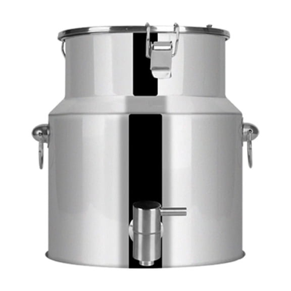 Stock Pot, Wine Tank with Tap, 201 Stainless Steel Soup Bucket Sealed Bucket Transportation Bucket for Water Milk Tea Milk Storage Bucket