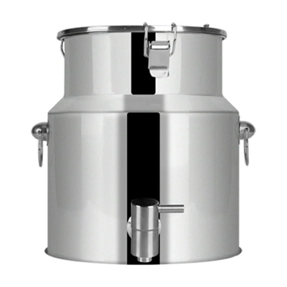 Stock Pot, Wine Tank with Tap, 201 Stainless Steel Soup Bucket Sealed Bucket Transportation Bucket for Water Milk Tea Milk Storage Bucket