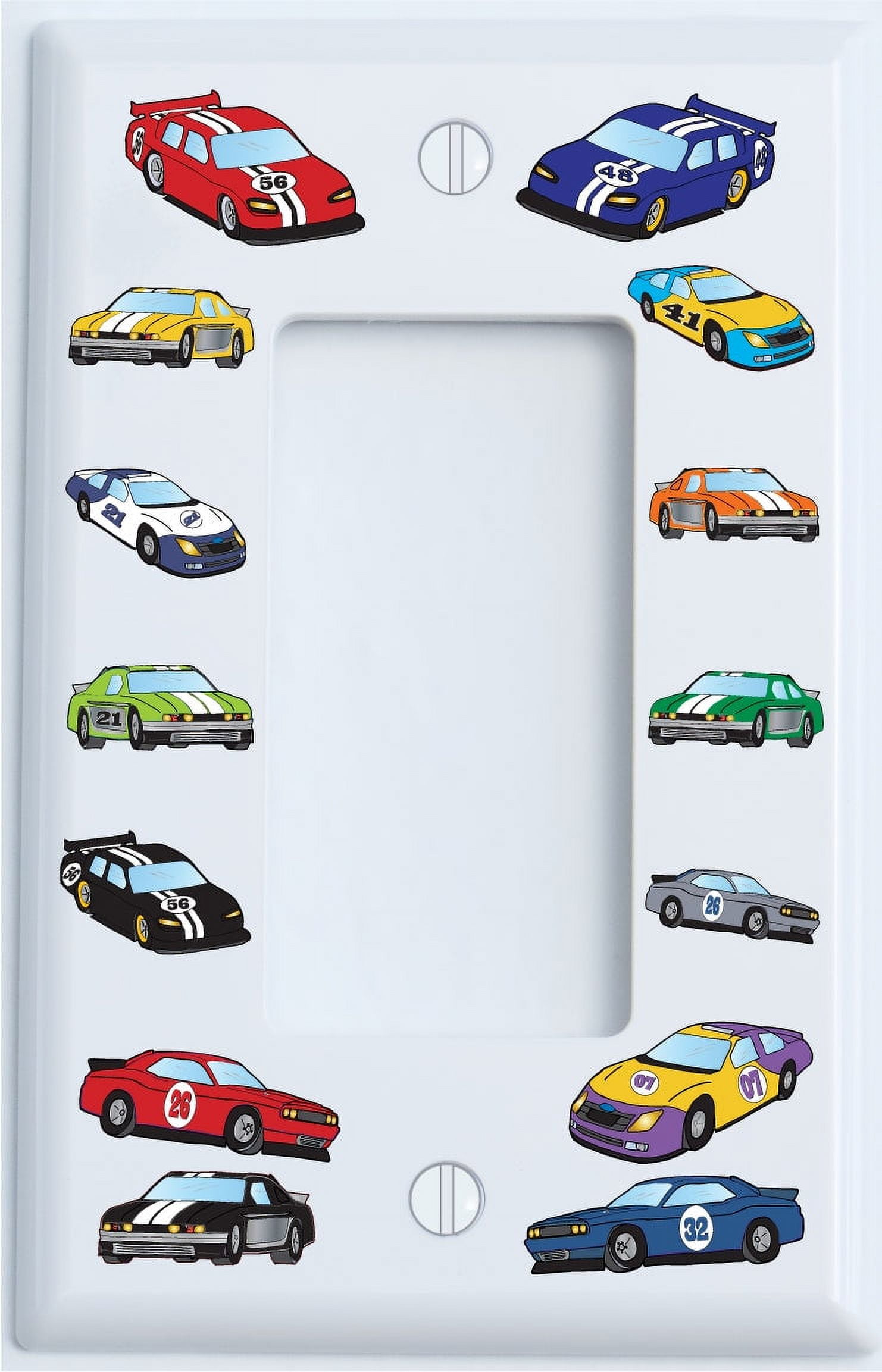 Stock Race Car Light Switch Plate Covers and Outlet Covers / Race Car