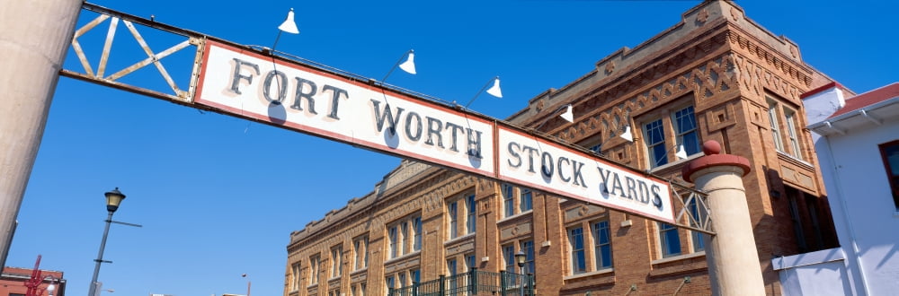 Stock Yards Fort Worth Texas Canvas Art - Panoramic Images (36 x 12)