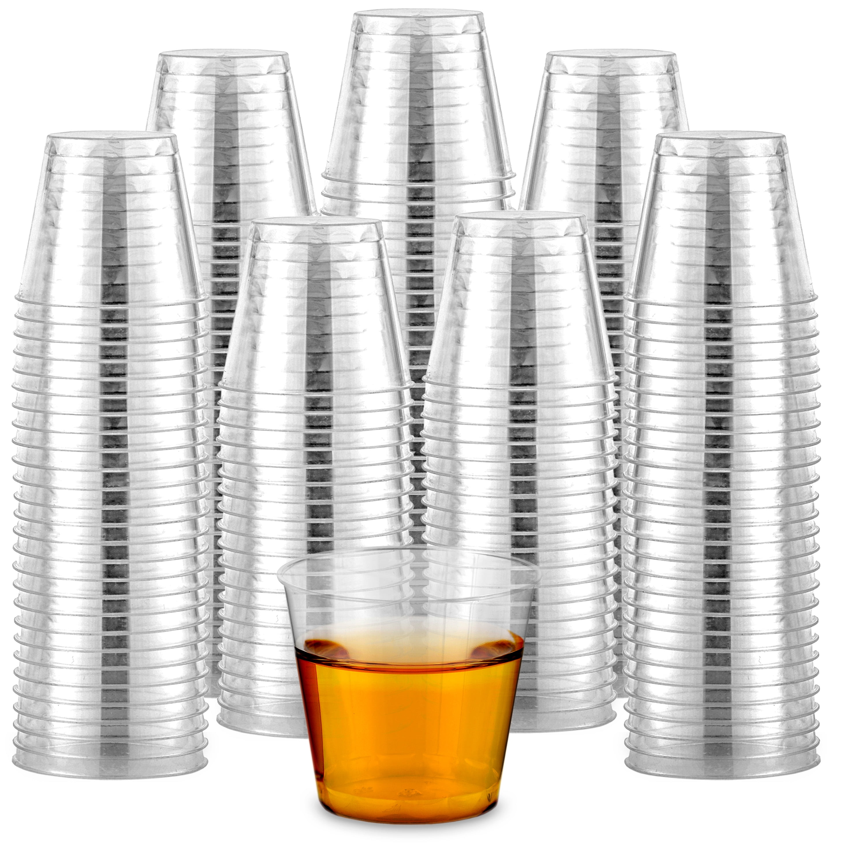 Plastic Cups - Clear Disposable Shot Glasses