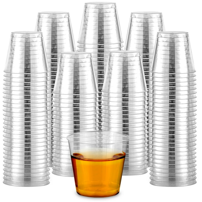 1 oz. Disposable Plastic Shot glasses 2500 ct. Clear Liquor