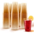 thumbnail image 1 of Stock Your Home 14 oz Gold Glitter Cups 100pcs, 1 of 7