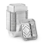 Stock Your Home 2101 Aluminum Foil Pan, 1 lb, Silver (50 Pack)
