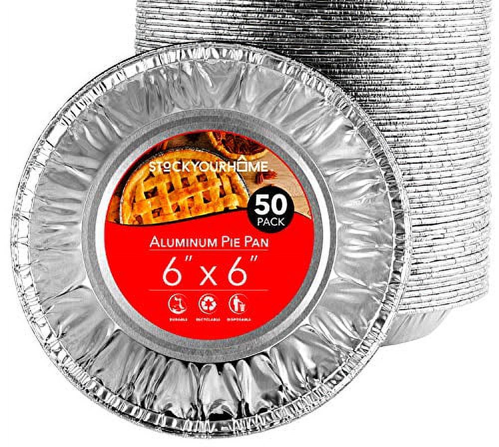 EZ Foil Disposable Pie Tins with Lids, 10 inch, 2 Count