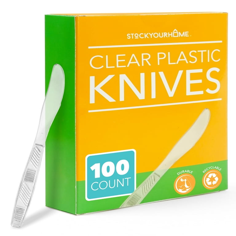 Heavyweight Plastic Cutlery, Knives, White, 100/Pack Heavyweight Plastic Cutlery, Knives, White, 100/Pack
