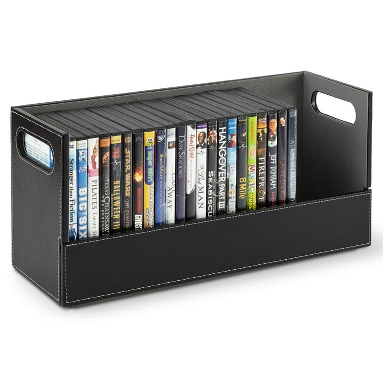 Stock Your Home DVD Storage Box, Movie Shelf Organizer for Blu-Ray