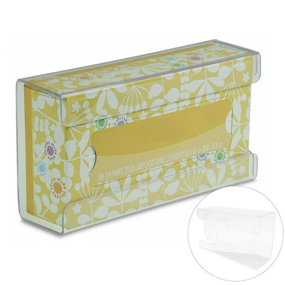 Stock Your Home Glove Box Dispenser Glove Holder - Glove Box Holder Kitchen Transparent Acrylic Wall Mounted Disposable Gloves Storage Box Organizer