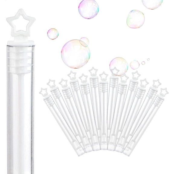 Stock Your Home Plastic Bubble Wand Favors with Star Top (100 Count)