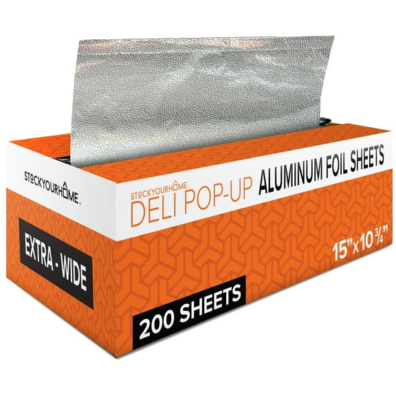 Stock Your Home Wide Deli Foil 15x10.75" 200 Pack
