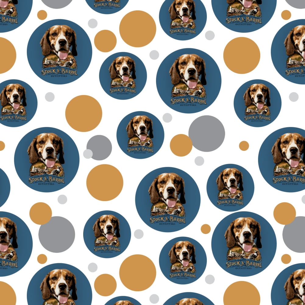 Stock and Barrel Outfitters Beagle Dog Rabbit Hunting Premium Gift Wrap ...