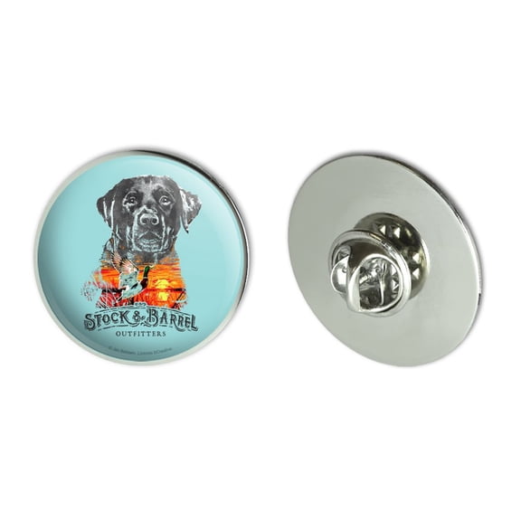 Stock and Barrel Outfitters Lab Duck Hunting Metal 1.1" Tie Tack Hat Lapel Pin Pinback