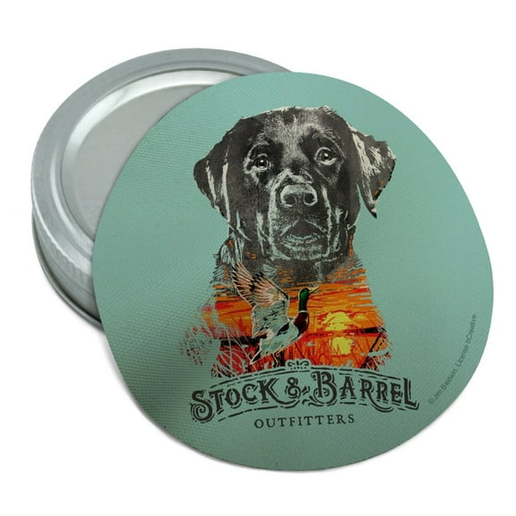 Stock and Barrel Outfitters Lab Duck Hunting Round Rubber Non-Slip Jar Gripper Lid Opener