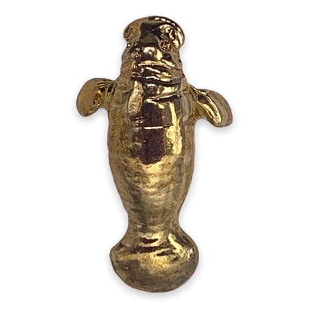 StockPins D11 Manatee Lapel Pin in Gold Finish 1 Count Made in USA