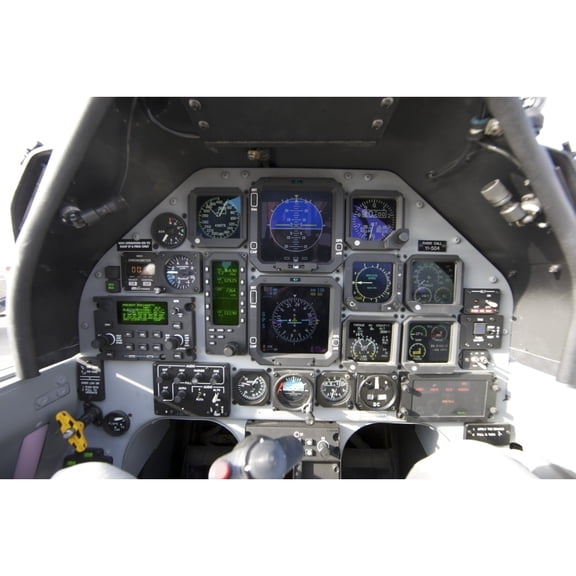 StockTrek Images PSTTMO100218M The Interior Cockpit of An Iraqi Air Force T-6 Texan Trainer Aircraft On Cob Speicher Poster Print, 17 x 11