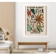 thumbnail image 1 of Stockholm Flower Market Poster, Abstract Floral Art Print Home Decor #1715, 12x18 UNFRAMED, 1 of 3