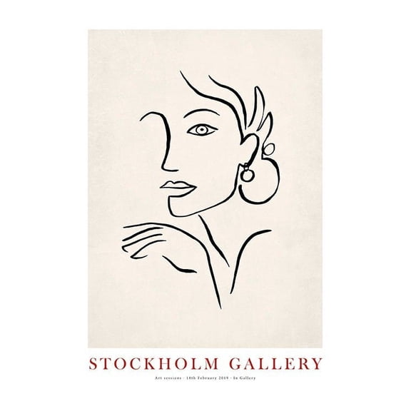 Stockholm Gallery Collection No5 Print Wall Art, Modern Wall Decor For Living Room Bedroom, 24x36 UNFRAMED