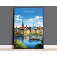 thumbnail image 1 of Stockholm Print Travel Poster Of Stockholm Sweden Stockholm Gift Sweden Wall Art Travel Gift Art, 1 of 3