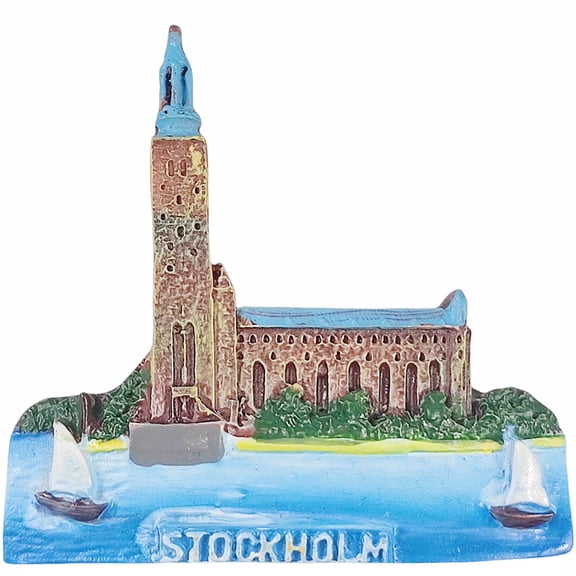 Stockholm Sweden 3D Fridge Magnet Souvenir Gift,Resin Handmade Stockholm Refrigerator Magnet Home Decoration Collection